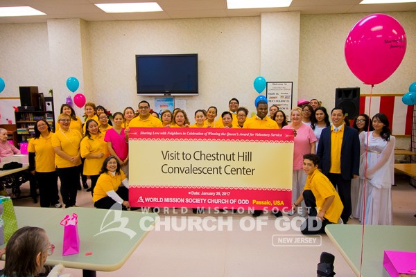 Visiting Seniors at Chestnut Hill Convalescent Center