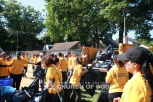 World Mission Society Church of God, wmscog, bogota, nj, ridgefield, veterans memorial park, cleanup, environmental protection, fireworks, debris, independence day, fourth of july, trash, Department of Public Works, mayor, Anthony Suarez, new jersey, bergen county