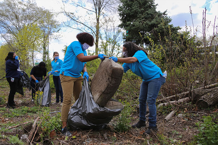 asez earth day cleanup in elmwood park, nj