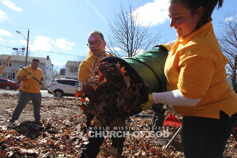 Mother's Love Growing in the Community Gardens Disposing Trash