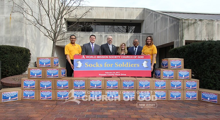 Socks for Soldiers Drive Church of God in Ridgewood Sock Donations